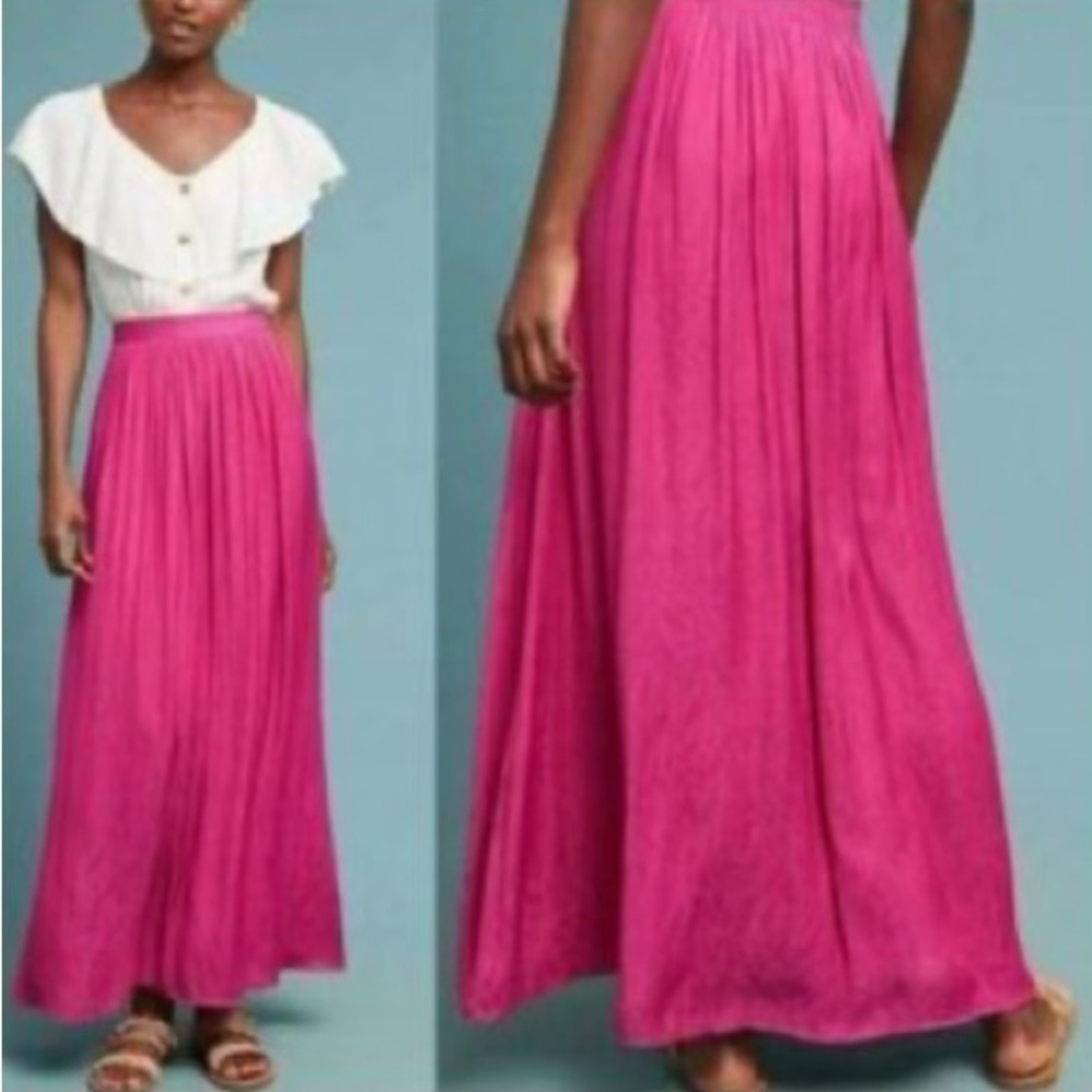 Anthropologie Akemi + Kin Raspberry Maxi Skirt